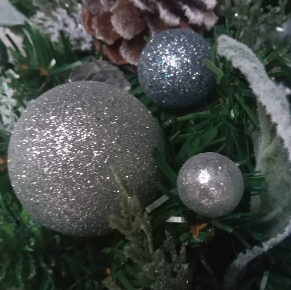 Christmas 22" Jackfrost Wreath Farmhouse Handmade Deer Pre Lite - Picture 8 of 10